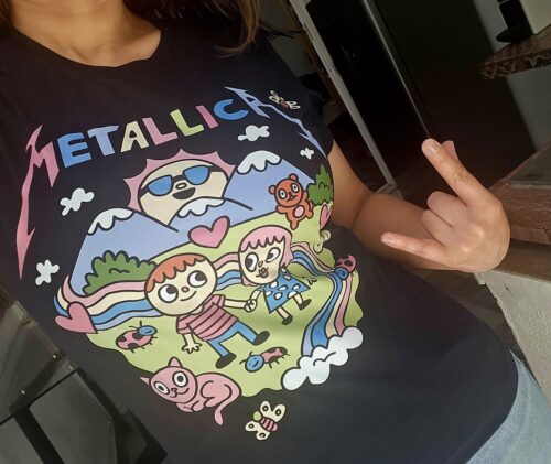 Click to view full screen Playera Metallica Caricatura Dibujo Sean Solomon photo review