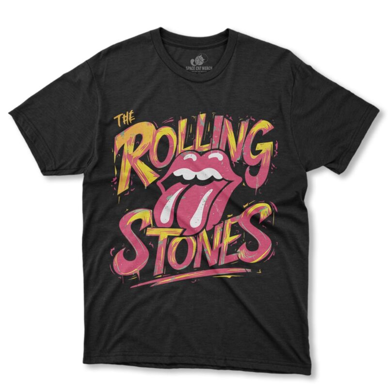 Playera | Rolling Stones Red And Yellow Ink