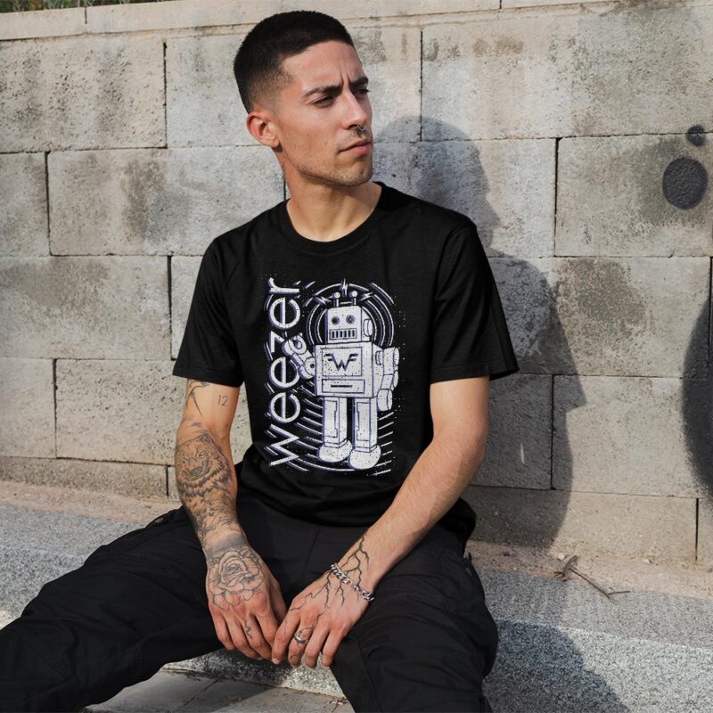 Playera | Weezer Robot Negra